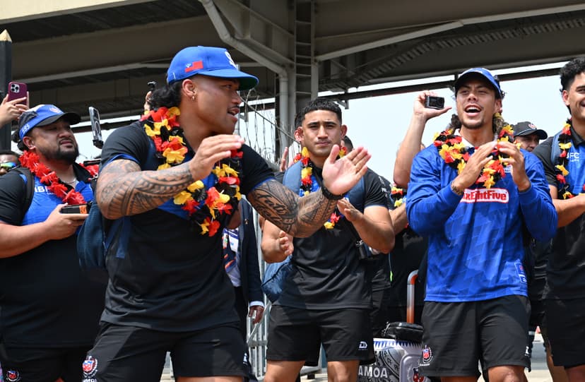 Luai, To'o feted like heroes as Samoa arrive in PNG