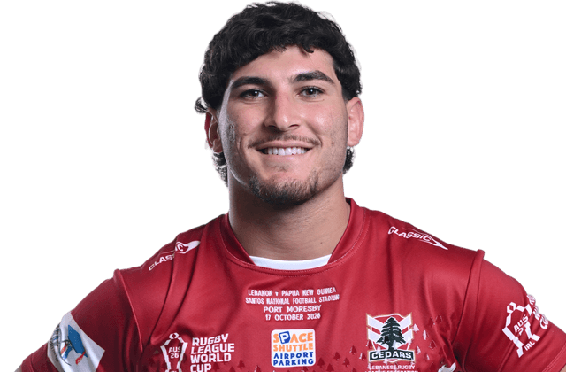 Official Rugby League World Cup Player Profile of Alex Conti for Lebanon